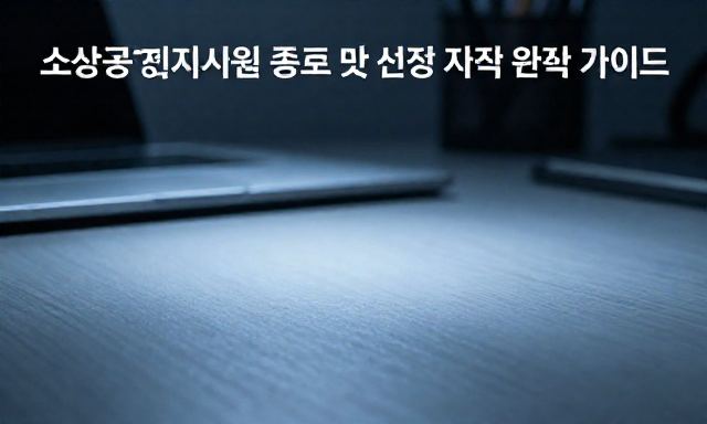 소상공인지원사업 관련 대표 이미지